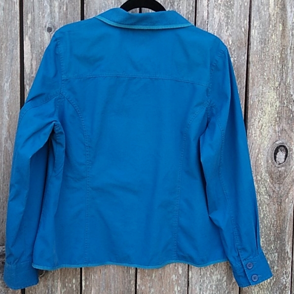 Denim&Co Blue Cotton Jacket - Picture 7 of 11